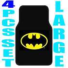 Carpet Pads Liner 4 Piece Set Car Floor Mats Oem Batman™ logo