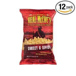 Real McCoys Rice Chips Sweet and Spicy Gluten Free, 6 Ounce (Pack of 