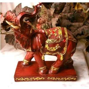    Mahogany Series Decorated Circus Elephant