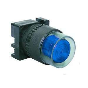 30mm Push Button Body, Recessed, Illuminated, Blue (Requires Auxiliary 
