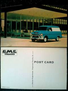 Vintage 1955 GMC Sedan Delivery Original Postcard  