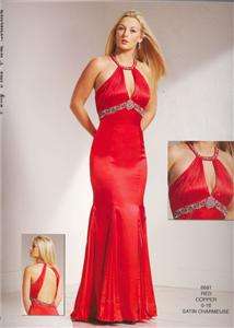 PARTY TIME SIZE14 RED PROM, PAGEANT,EVENING GOWN $300  