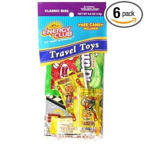 Energy Club Candy n Lotsa Flying Toys, 0.5 Ounce Bags (Pack of 6)