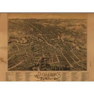   Map Dover, Stafford County, New Hampshire 1888.
