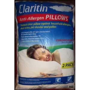  Claritin Anti Allergen Pillows   2pk   Std/Queen