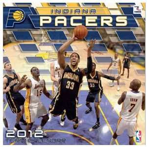  Indiana Pacers 2012 Wall Calendar 12 X 12 Office 