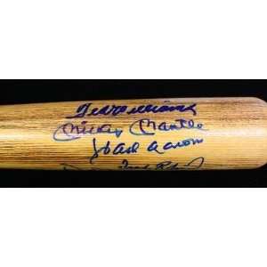  Signed Mickey Mantle Baseball Bat   500 Home Run Club Psa 
