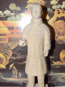 Chinese Clay Soldier Figurine Standing  