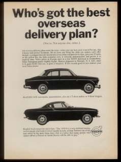 1966 Volvo 1800S 1800 S 122 car photo vintage print ad  