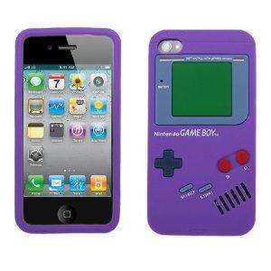 New Nintendo Game Boy Soft cover Case for Apple iPhone 4 4G Purple 