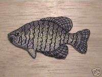 100%embroidered crappie,panfish,fishing,fish patch  