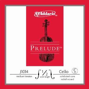  10 Prelude Cello C Single Strings 1/2 Med Tension Musical 