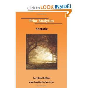 Prior Analytics Arrian Arrian 9781425000479  Books