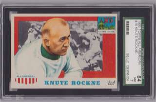1955 Topps All American Knute Rockne #16 SGC 84 7  Notre Dame  