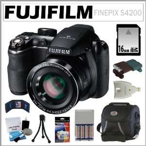 com FujiFilm Finepix S4200 14MP Digital Camera with 24x Optical Zoom 