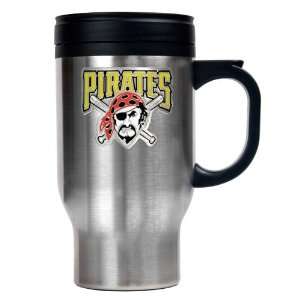   Pirates MLB Stainless Steel Travel Mug   Primary Logo 