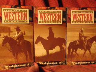 Great American Western Classics Volume 1 3 Set VHS  