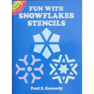  Dover Little Activity Book FUN With SNOWFLAKES STENCILS w 