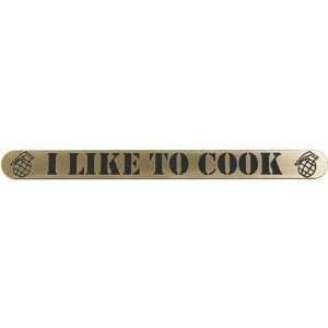 TechT A5 / X7 Gun Tag   I Like To Cook   Gold  Sports 