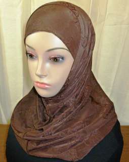Multi Colors Floral Patterns Design Hijab Amira 2 Piece   Muslima Head 