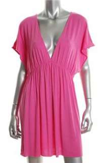 FAMOUS CATALOG Pink BHFO Dress Cover Up Misses Swimwear L  