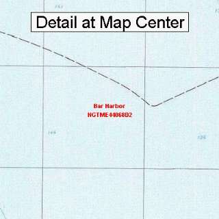 USGS Topographic Quadrangle Map   Bar Harbor, Maine (Folded/Waterproof 