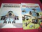 Two Aircraft Books Bombers Helicopters Manual Hd/Cv