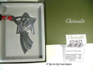 CHRISTOFLE CHRISTMAS ORNAMENT, CHOICE, NEW  