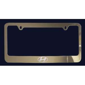  Hyundai Logo License Plate Frame (Zinc Metal) Everything 