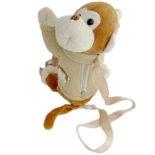 Monkey Zipper Backpack Kids Safety Harness Leash  