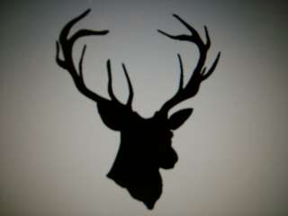 BUCK deer head hunter hunting decal sticker 21 colors  