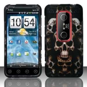   ancient skulls design phone case for the HTC Evo 3D 