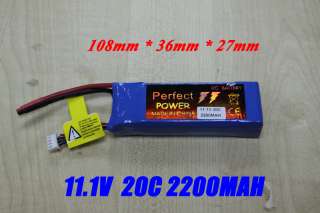   11.1v 20c 2200mah RC Lipo Battey bule for Trex450 helicopter  