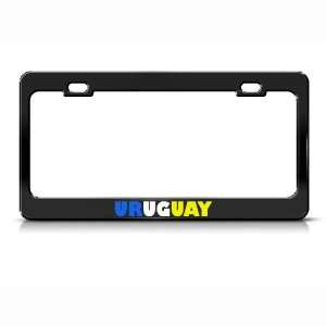  Uruguay Flag Country Metal license plate frame Tag Holder 
