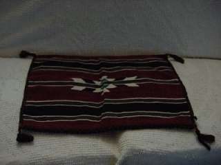 Vtg Native American Indian Blanket Bag Horse Saddle Pouch Mexican 