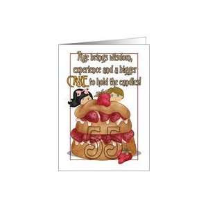  55th Birthday Card   Humour   Cake Card Toys & Games