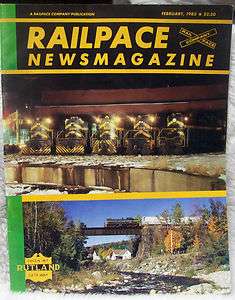 Vintage February 1985 Railpace Newsmagazine Train Magazine  