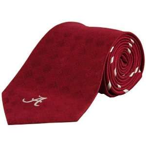 Alabama Crimson Tide Crimson Team Logo Silk Tie  Sports 