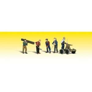  Woodland Scenics A2747 O Scale Rail Workers & Equipment 