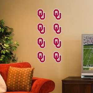  Oklahoma Sooners 8 Pack Team Logo Decals Sports 