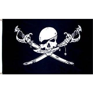  New 3x5 Jack Sparrow Pirate Flag 3 x 5 Jolly Roger Patio 
