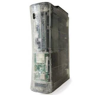 XBOX 360 GHOST CASE   CRYSTAL CLEAR/HDMI/BLUE LIGHTS by HEXCORP/Ghost 