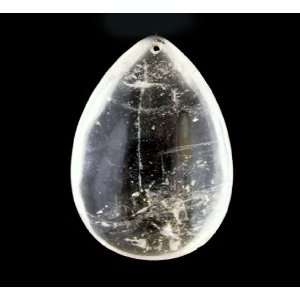  Full Pear Rock Crystal, 2 Sizes