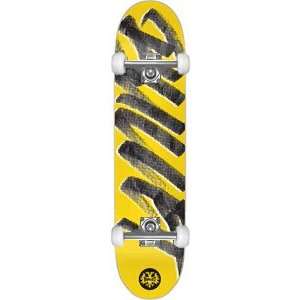 Bullet Signature Complete Skateboard   8.0 Yellow W/Raw Trucks  