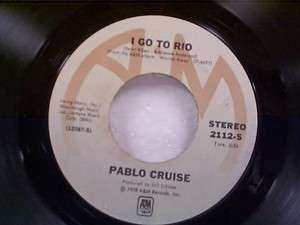 PABLO CRUISE I GO TO RIO 45  