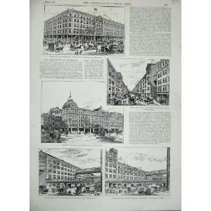1893 Maple Tottenham Factory Euston London Buildings 