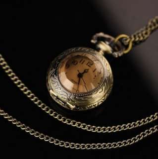 New Vintage Pocket Watch Pendant Necklace Small Size  