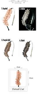 Korea Star Kim TaeHee Brillant Beads Hair Band Crystal Headband Free 
