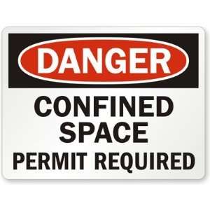   Space Permit Required Aluminum Sign, 48 x 36