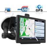 GPS Portable Navigator 5 Inch Touchscreen FM Transmitter Works with 